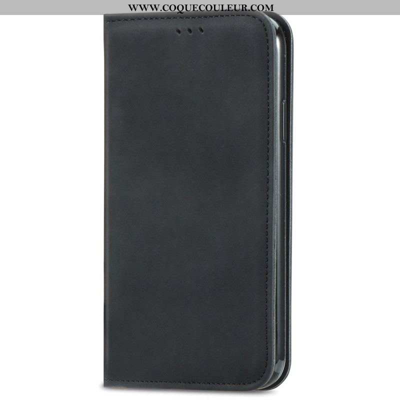 Flip Cover iPhone 15 Plus Simili Cuir Douceur