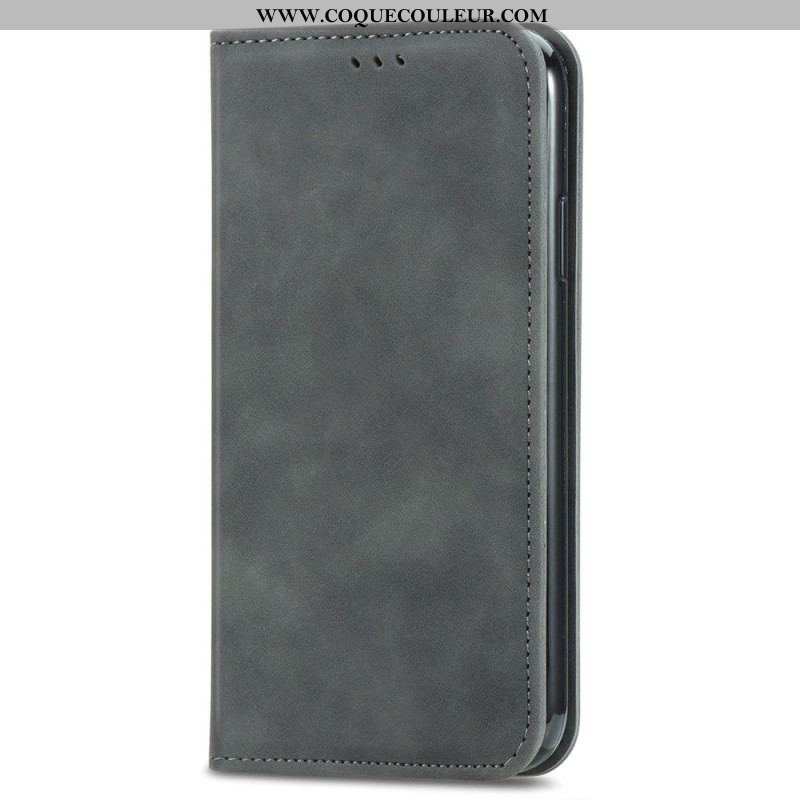 Flip Cover iPhone 15 Plus Simili Cuir Douceur