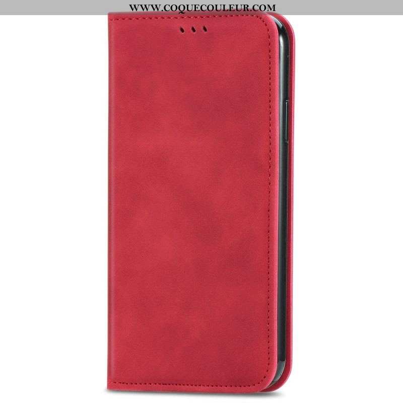 Flip Cover iPhone 15 Plus Simili Cuir Douceur