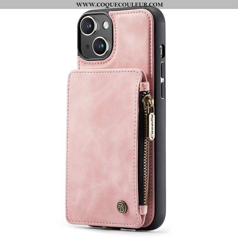 Coque iPhone 15 Plus Style Portefeuille CASEME