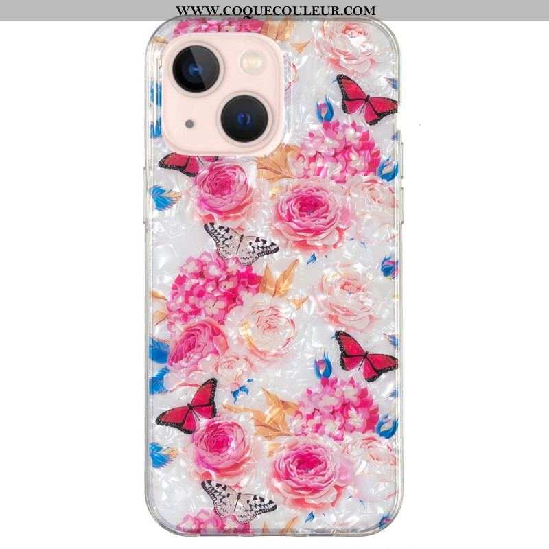 Coque iPhone 15 Plus Florale