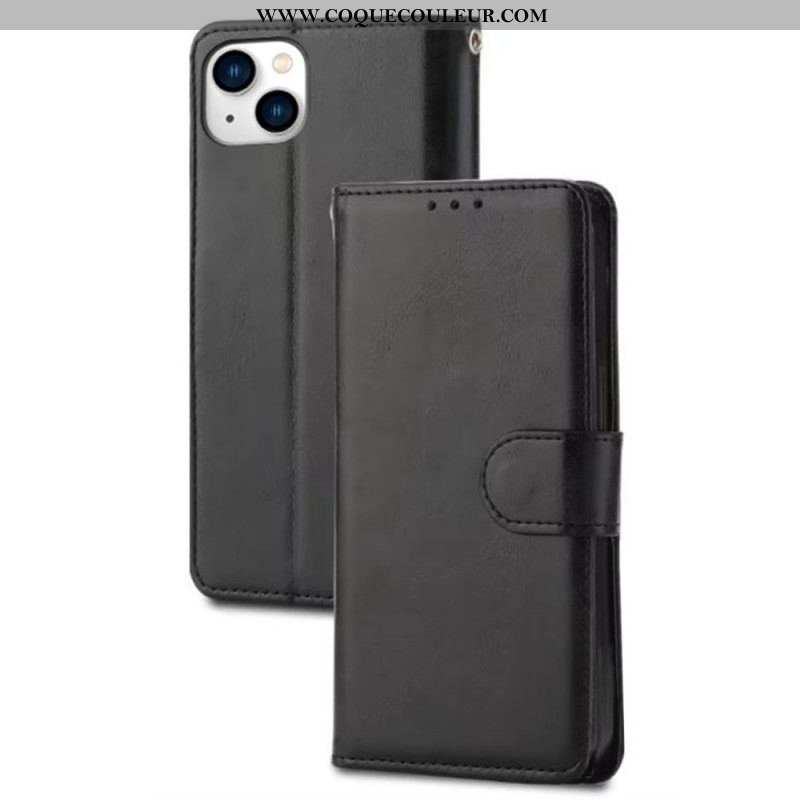 Housse iPhone 15 Plus Simili Cuir Sobre