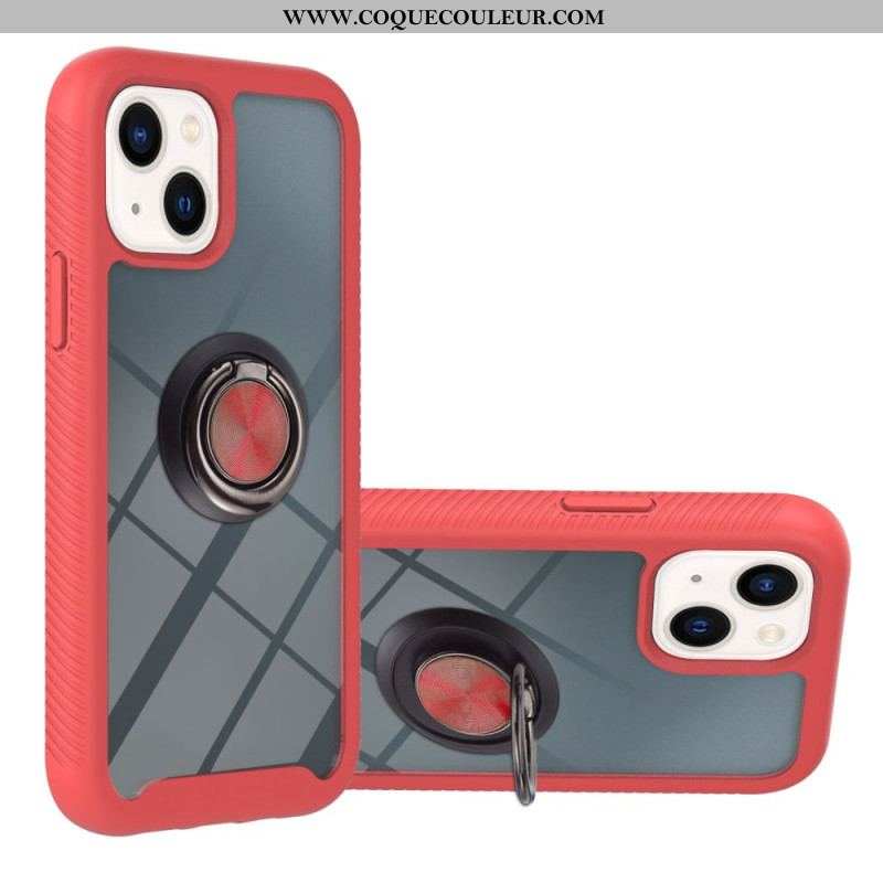 Coque iPhone 15 Plus Transparente avec Anneau-Support