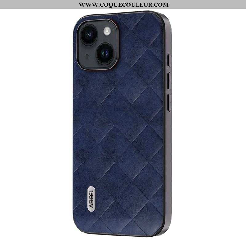 Coque iPhone 15 Plus Style Tissé ABEEL