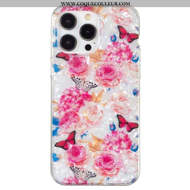 Coque iPhone 15 Pro Max Florale