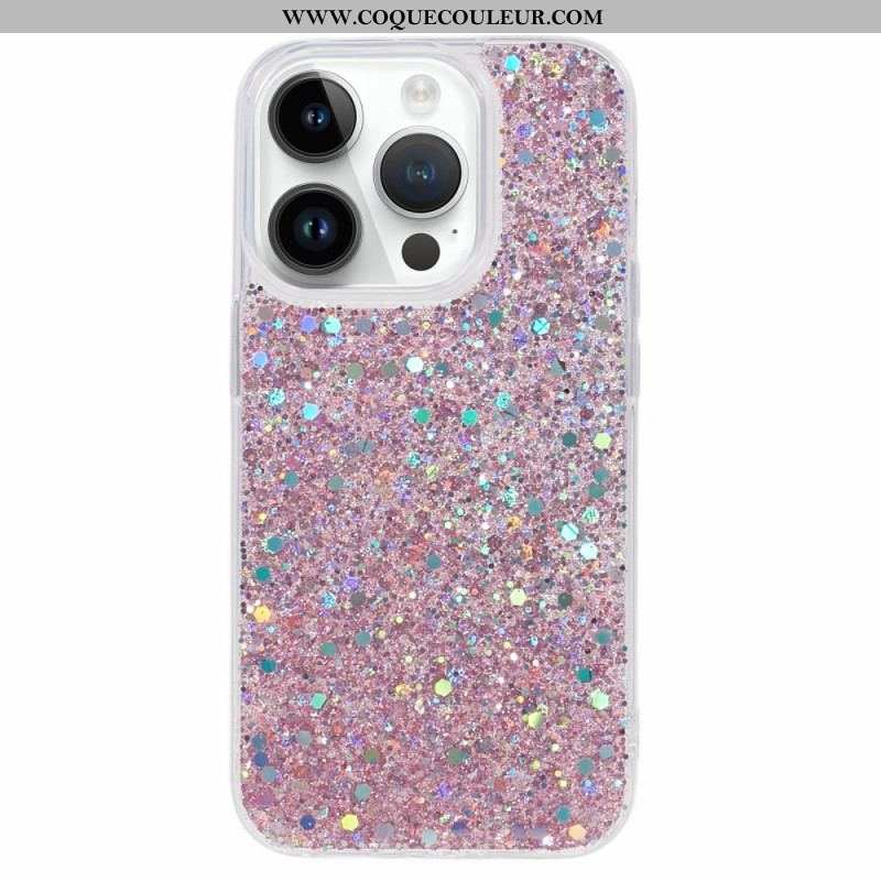 Coque iPhone 15 Pro Juste Paillettes