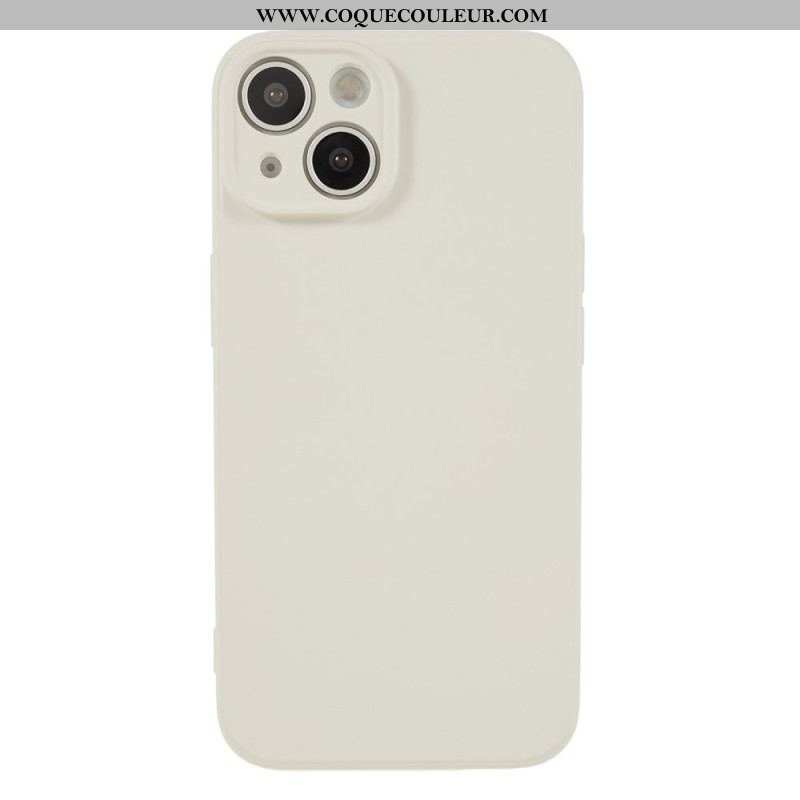 Coque iPhone 15 Silicone et Microfibre