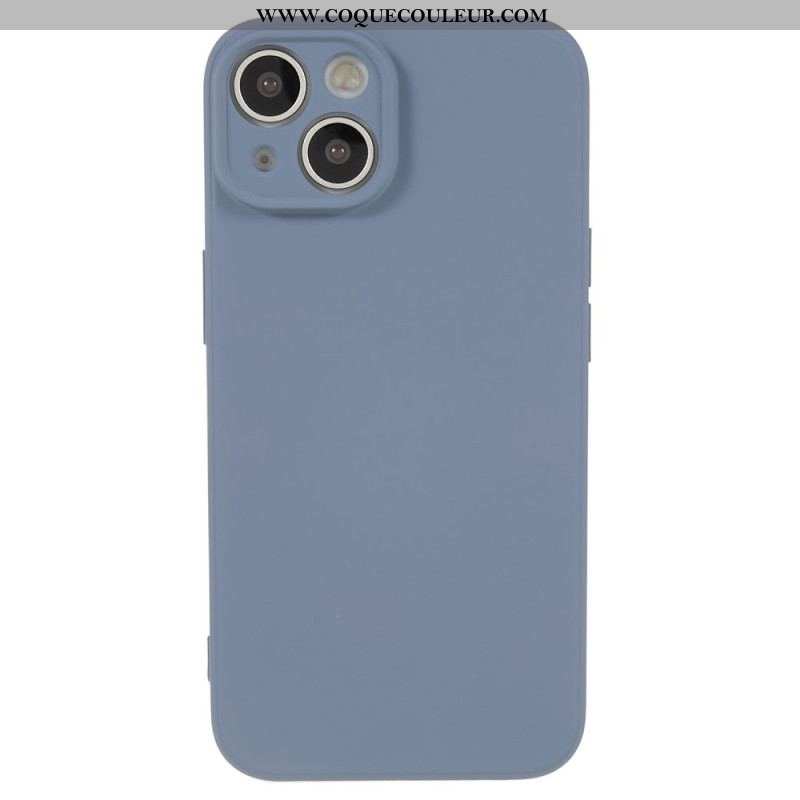 Coque iPhone 15 Silicone et Microfibre