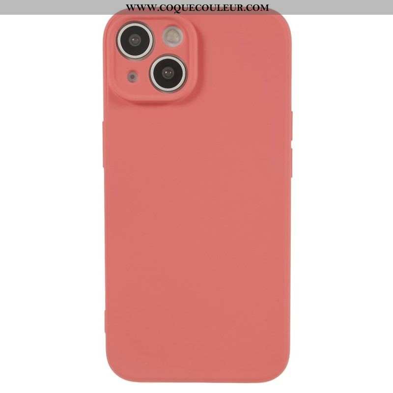 Coque iPhone 15 Silicone et Microfibre