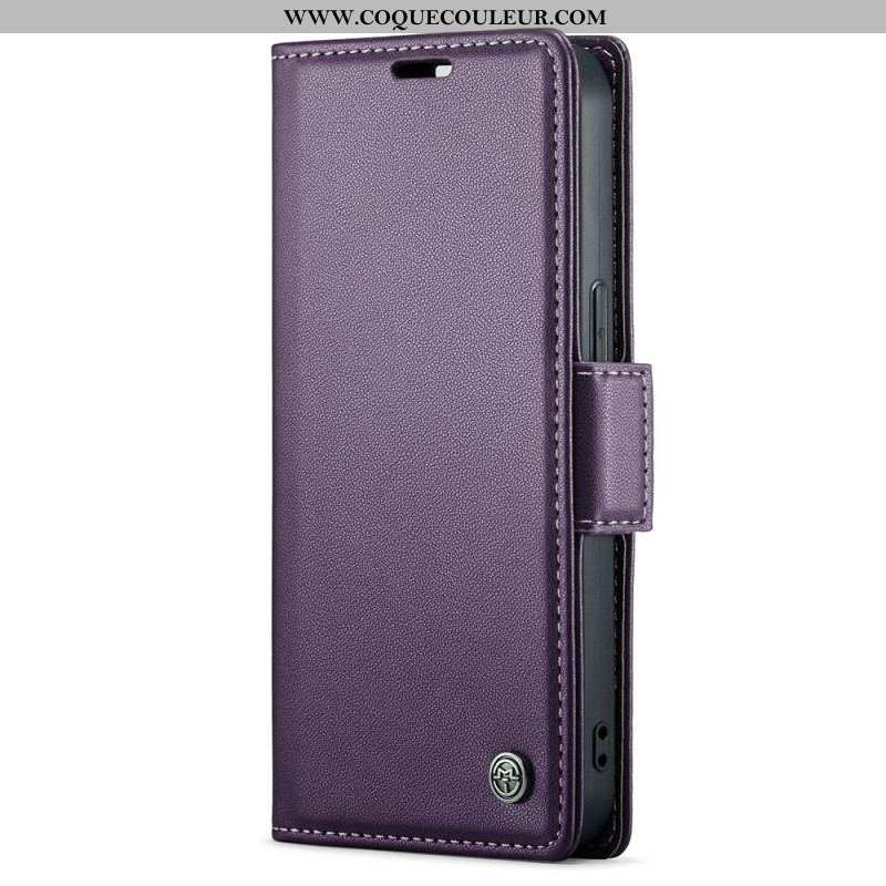 Housse iPhone 15 Style Cuir CASEME