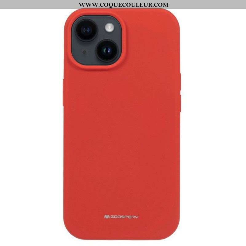 Coque iPhone 15 Silicone Liquide Mercury Goospery