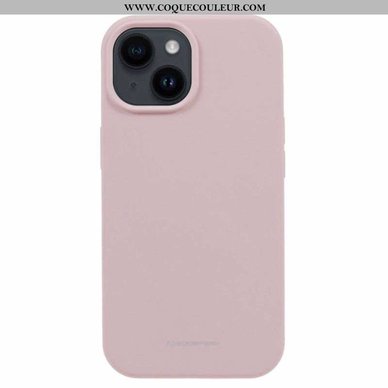 Coque iPhone 15 Silicone Liquide Mercury Goospery