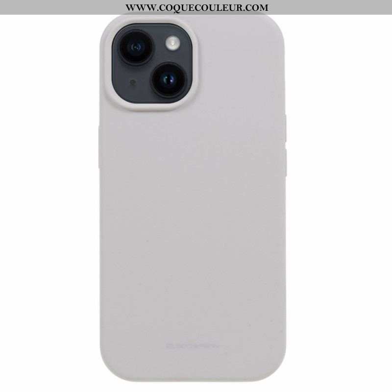 Coque iPhone 15 Silicone Liquide Mercury Goospery