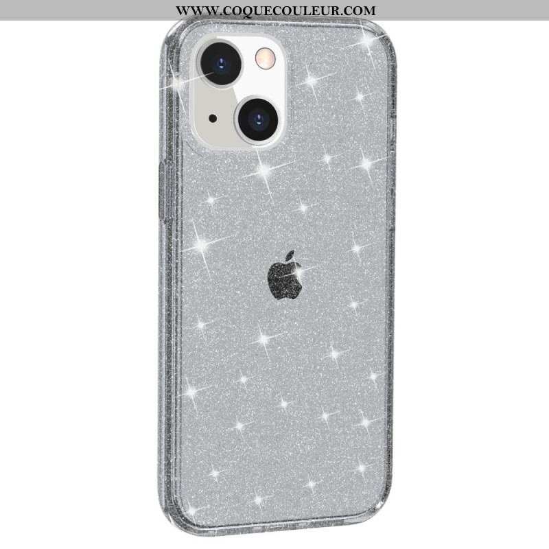 Coque iPhone 15 Transparente Paillettes