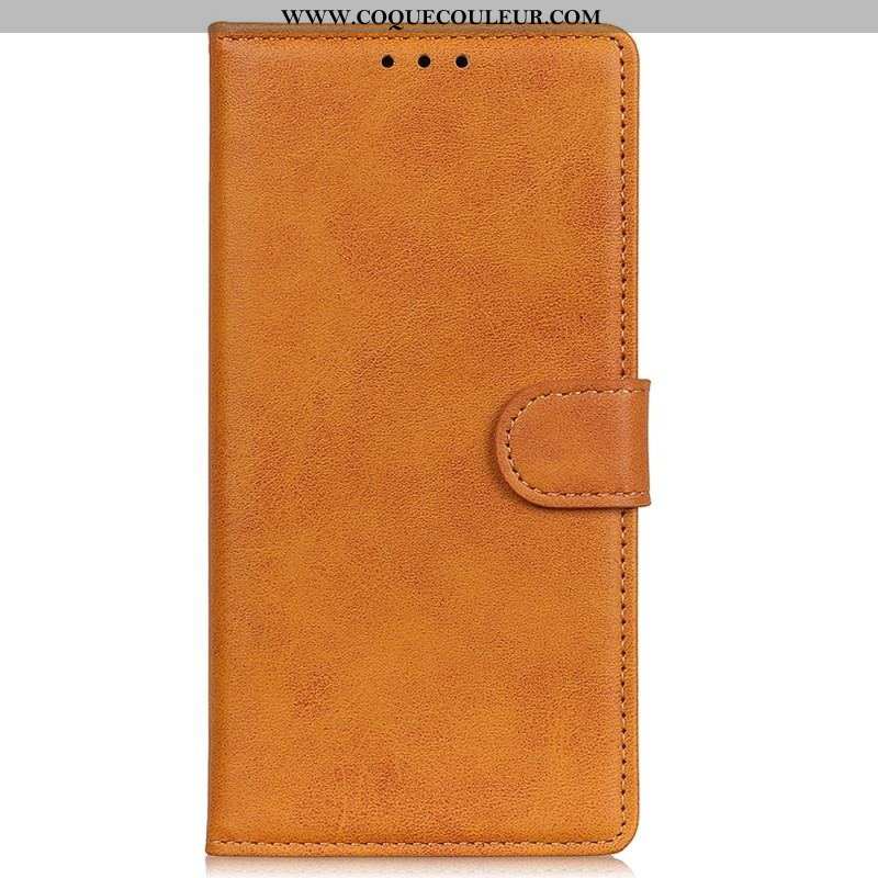 Housse iPhone 15 Simili Cuir Mat