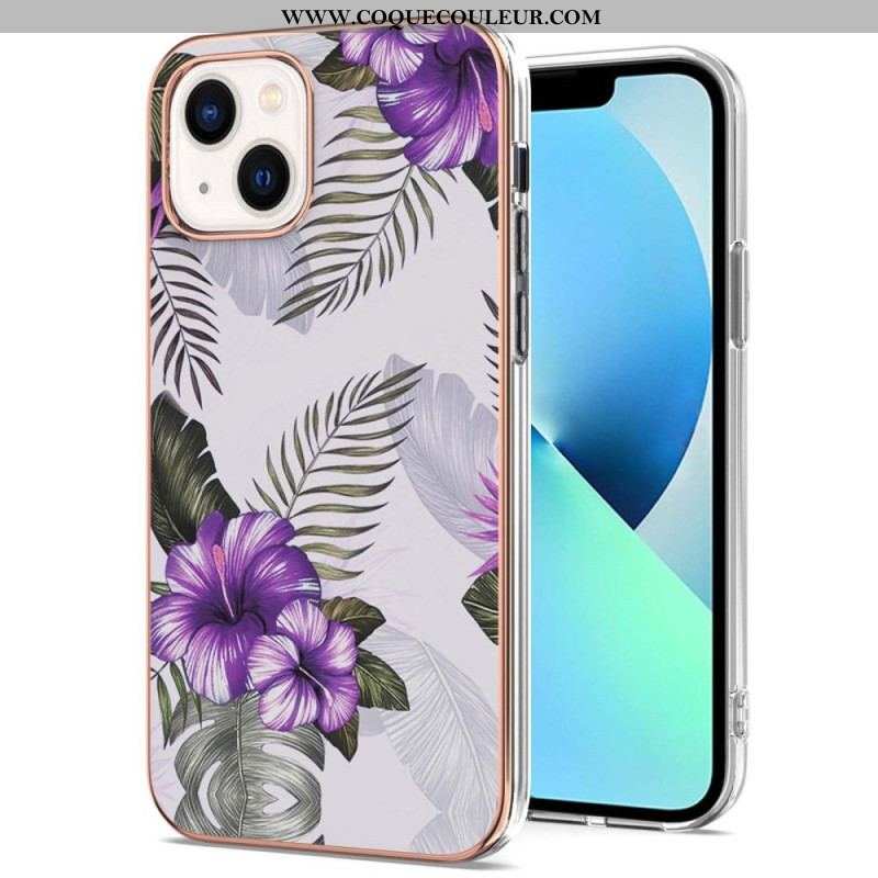 Coque iPhone 15 Marbre Floral