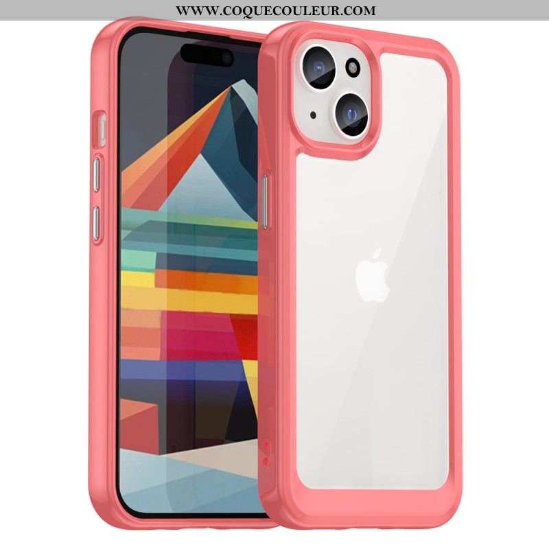 Coque iPhone 15 Transparente Rebords Silicone