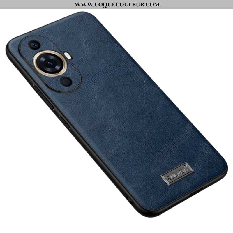 Coque Huawei Nova 11 Pro Simili Cuir SULADA