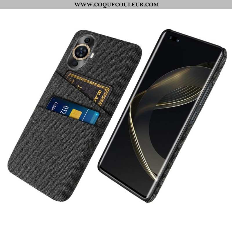 Coque Huawei Nova 11 Pro Tissu Porte-Cartes