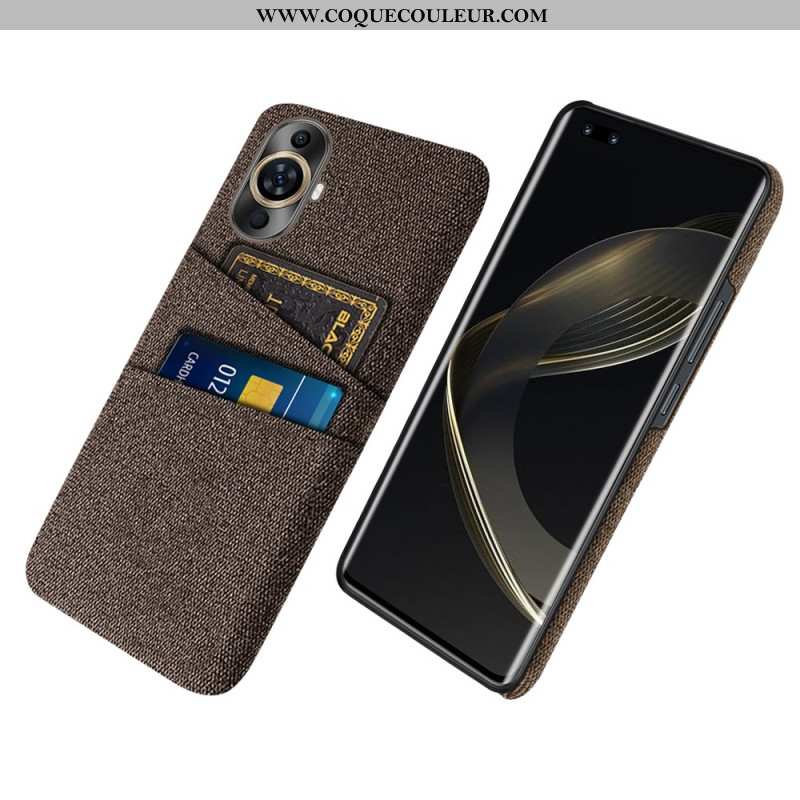 Coque Huawei Nova 11 Pro Tissu Porte-Cartes