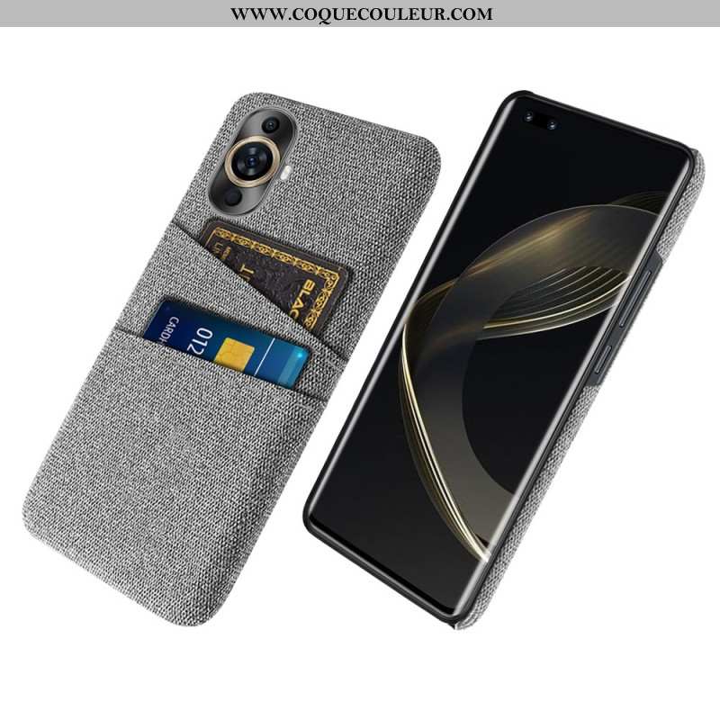 Coque Huawei Nova 11 Pro Tissu Porte-Cartes