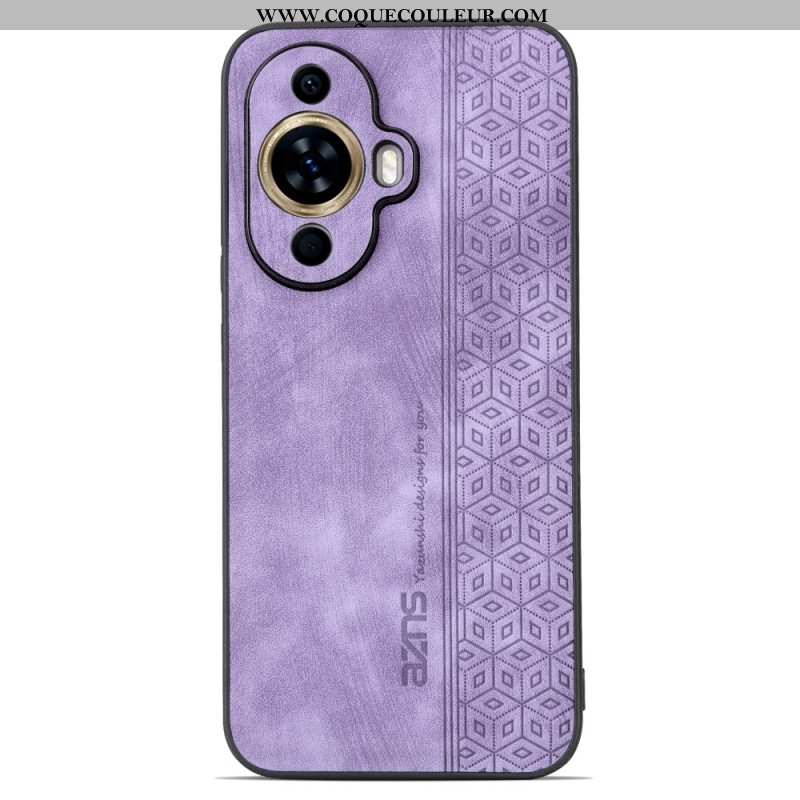 Coque Huawei Nova 11 Pro Effet Cuir AZNS