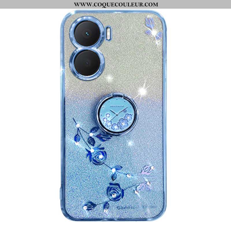 Coque Huawei Nova 12 SE Fleurs et Srass Support KADEM