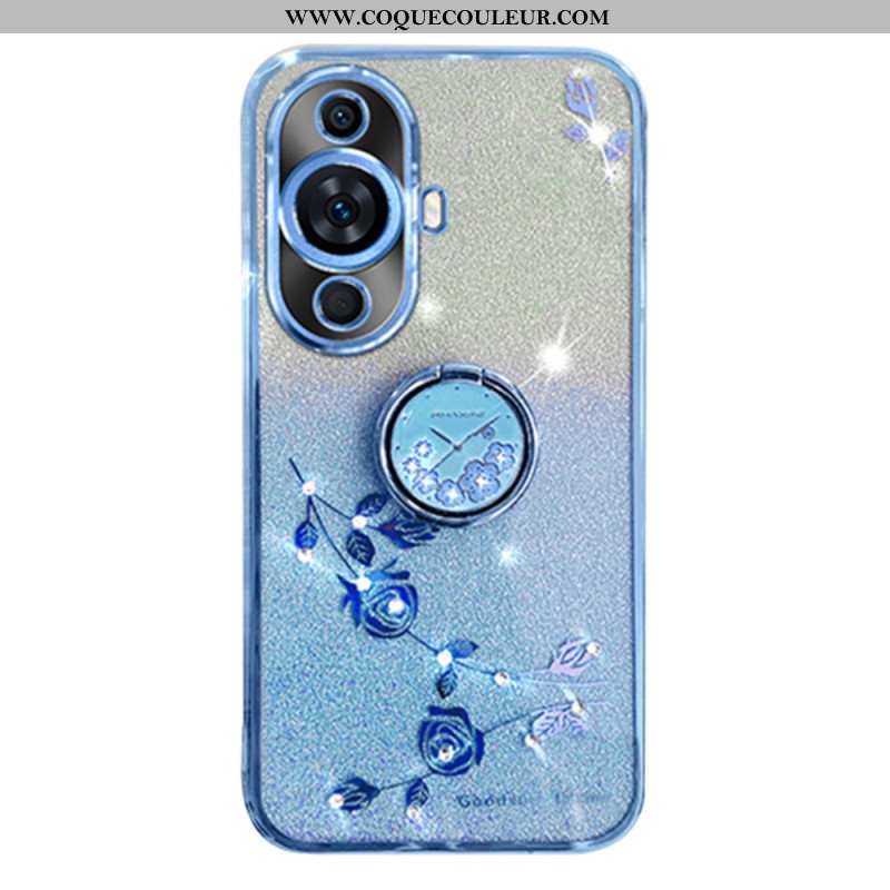 Coque Huawei Nova 12S Strass et Support Kadem