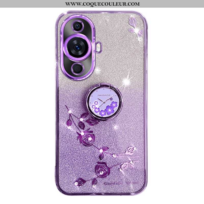 Coque Huawei Nova 12S Strass et Support Kadem