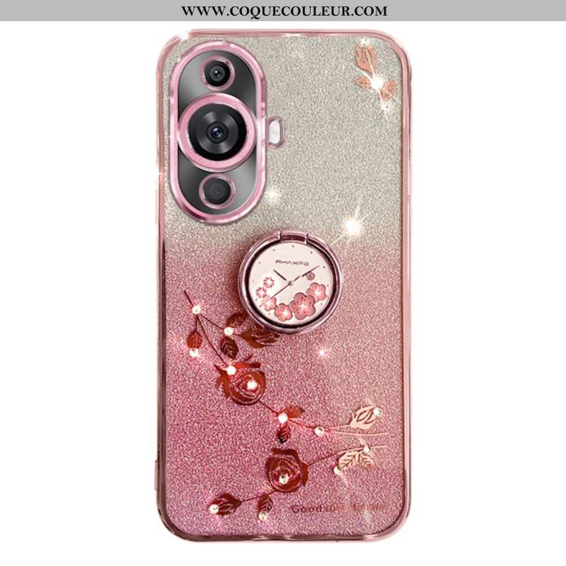 Coque Huawei Nova 12S Strass et Support Kadem