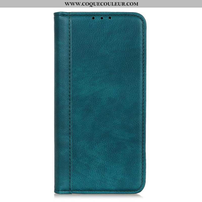 Flip Cover Huawei Nova 12S Cuir Fendu