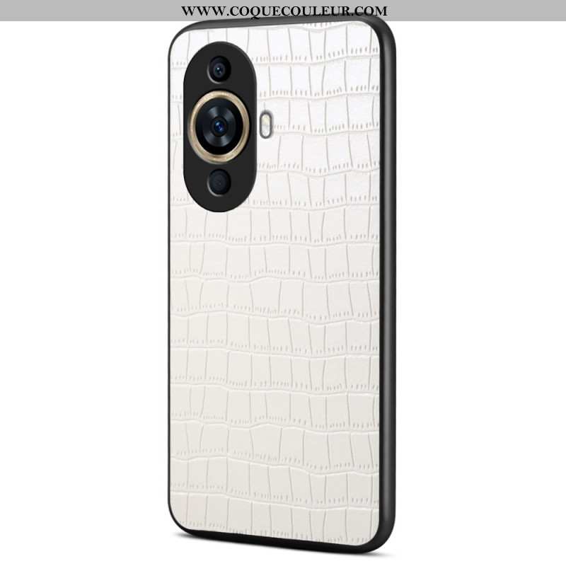 Coque Huawei Nova 12S Effet Crocodile