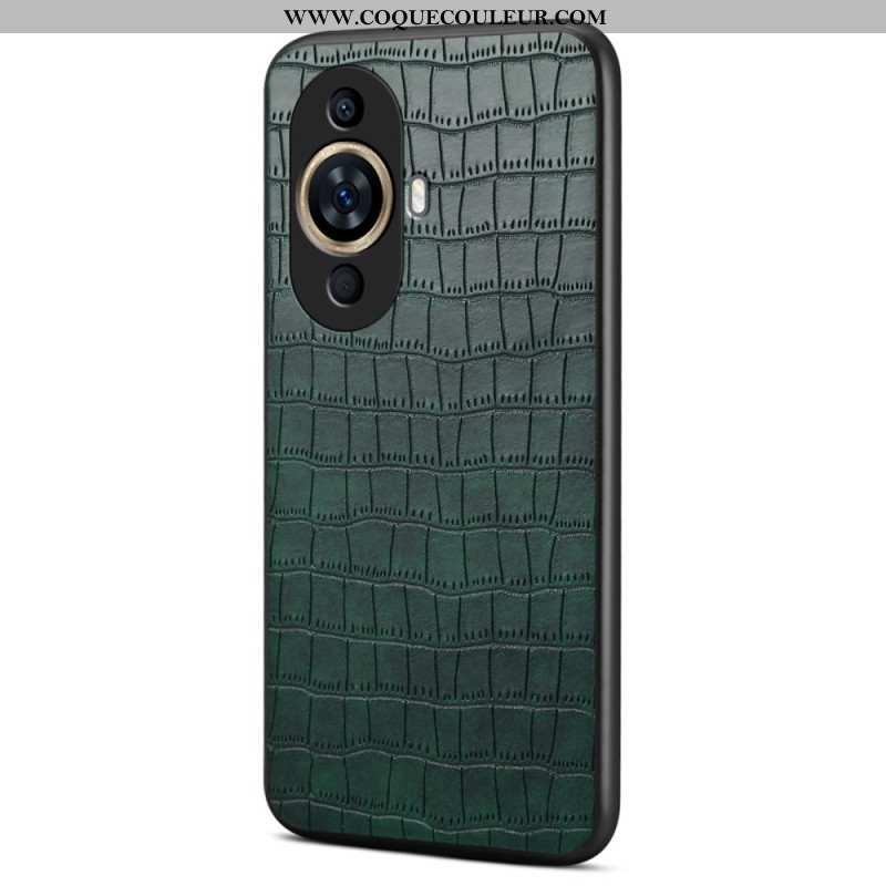 Coque Huawei Nova 12S Effet Crocodile