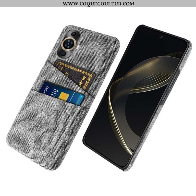 Coque Huawei Nova 12S Tissu Porte-Carte