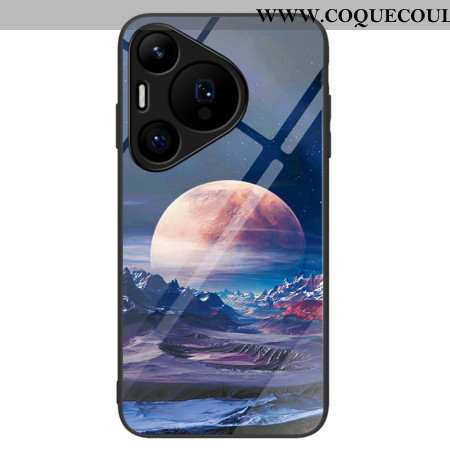 Coque Huawei Pura 70 Verre Trempé Planète Blanche