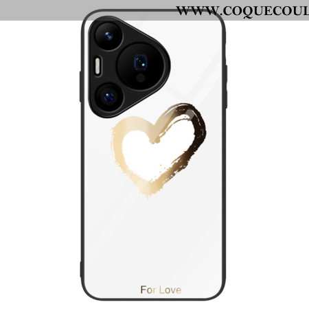 Coque Huawei Pura 70 Verre Trempé Golden Heart