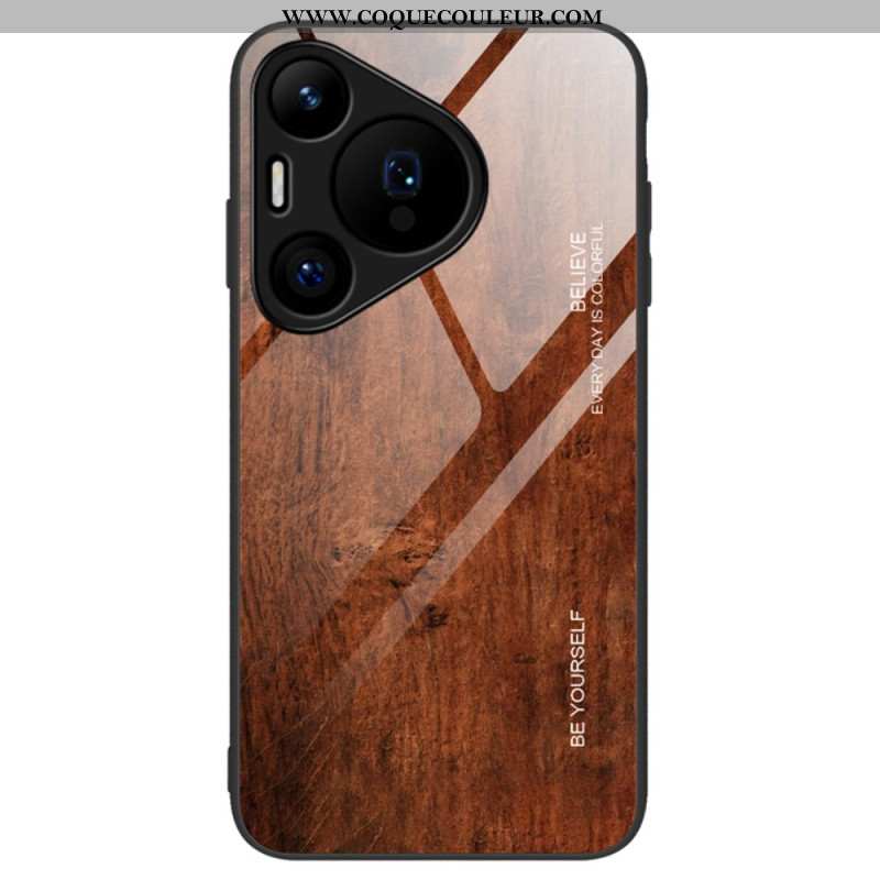 Coque Huawei Pura 70 Verre Trempé Bois