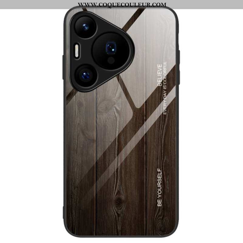 Coque Huawei Pura 70 Verre Trempé Bois