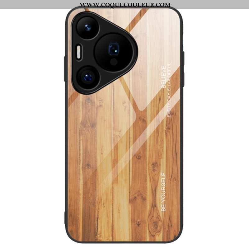 Coque Huawei Pura 70 Verre Trempé Bois