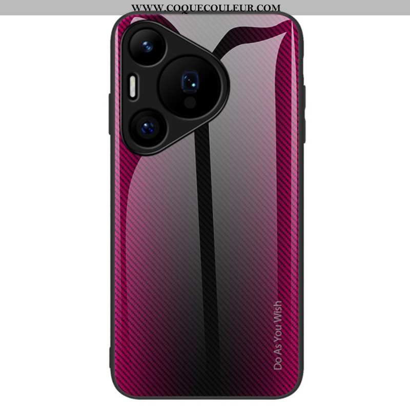 Coque Huawei Pura 70 Verre Trempé Fibre Carbone