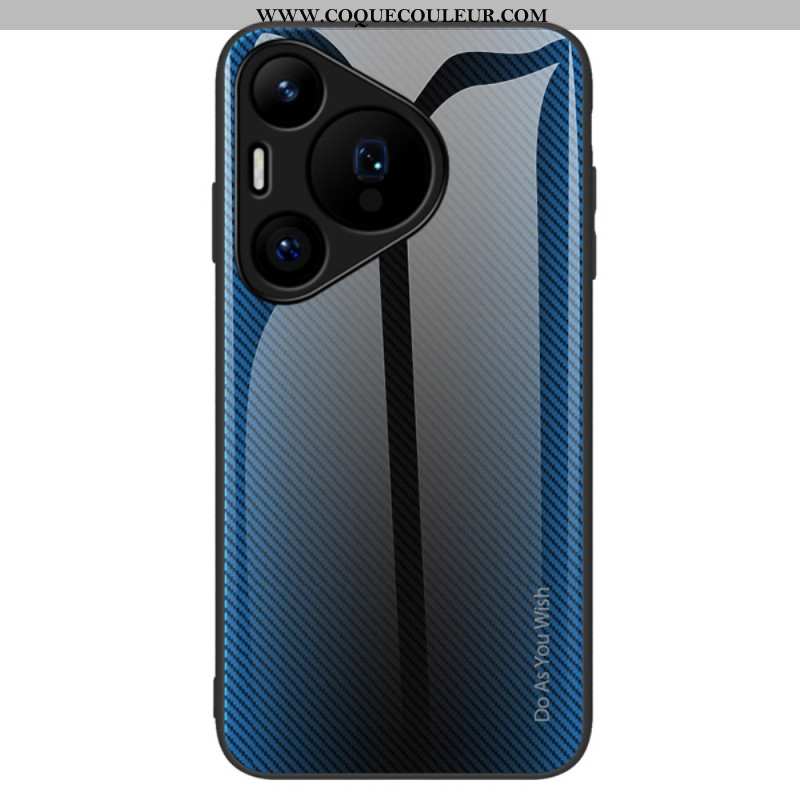 Coque Huawei Pura 70 Verre Trempé Fibre Carbone