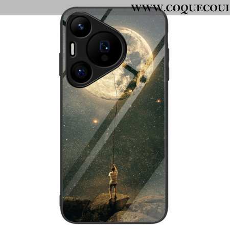 Coque Huawei Pura 70 verre Trempé Homme à la Lune