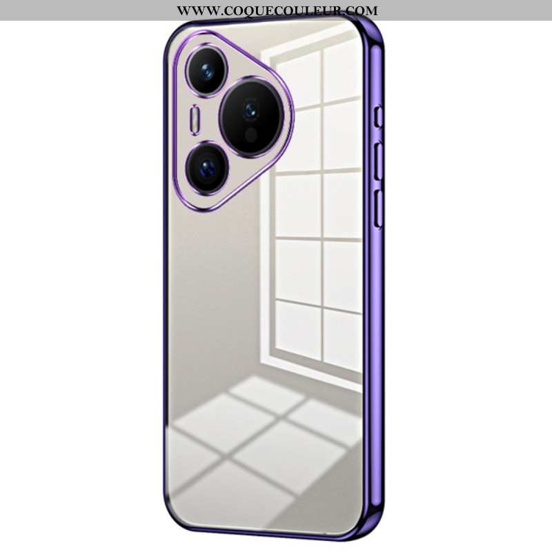 Coque Huawei Pura 70 Rebords Style Métal