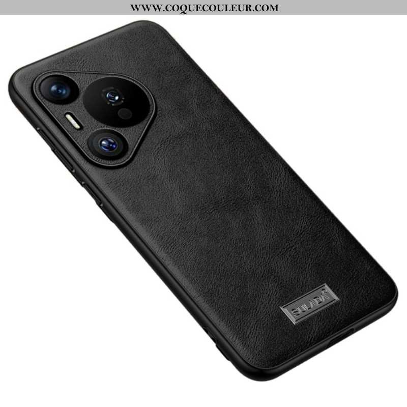 Coque Huawei Pura 70 Simili Cuir SULADA