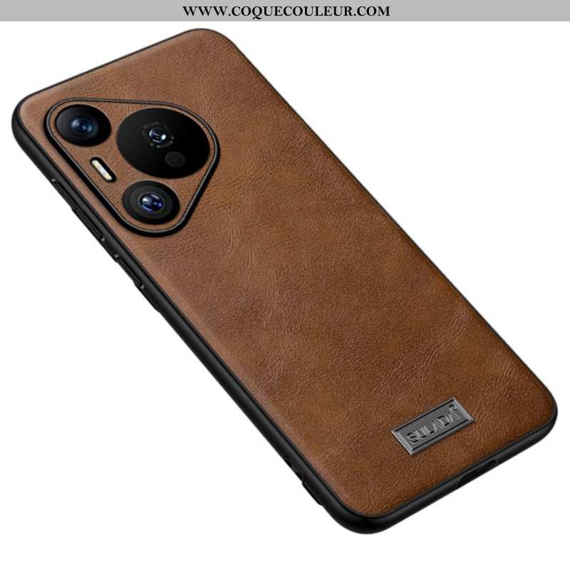 Coque Huawei Pura 70 Simili Cuir SULADA