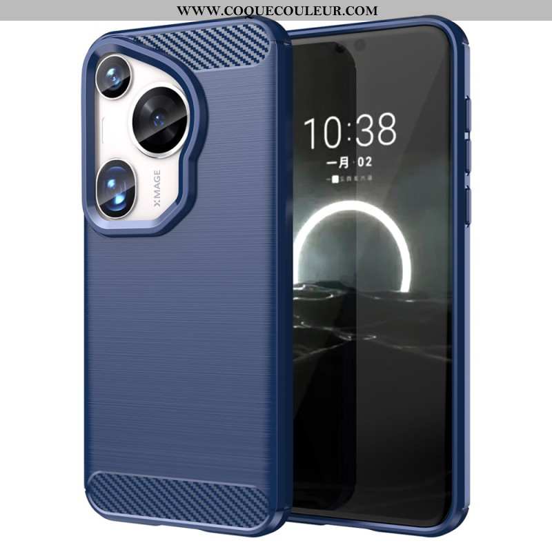 Coque Huawei Pura 70 Ultra Fibre Carbone Brosséee