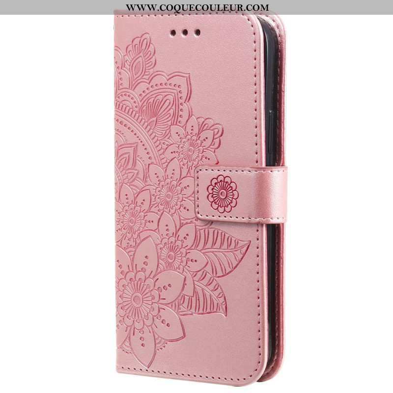 Housse OnePlus 12 5G Fleur Motif Floral à Lanière