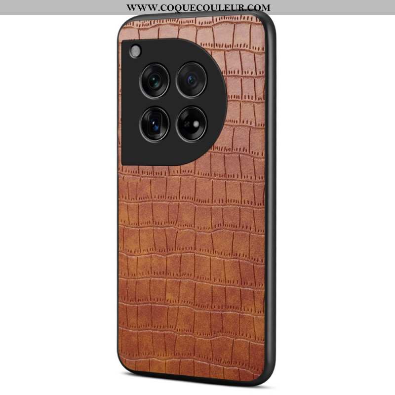 Coque OnePlus 12 5G Effet Crocodile