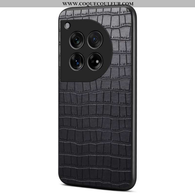 Coque OnePlus 12 5G Effet Crocodile