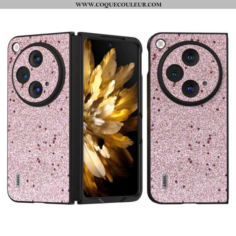 Coque OnePlus Open / Oppo Find N3 5G Simili Cuir Paillettes ABEEL